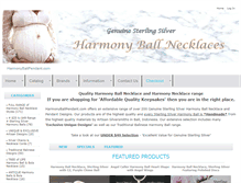 Tablet Screenshot of harmonyballpendant.com